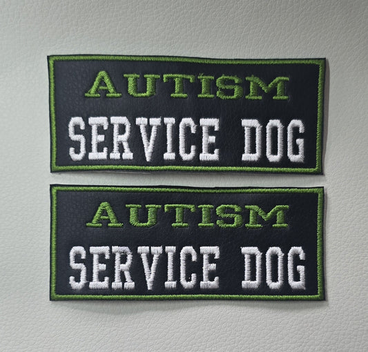 Autism Service Dog 2 Patch Set
