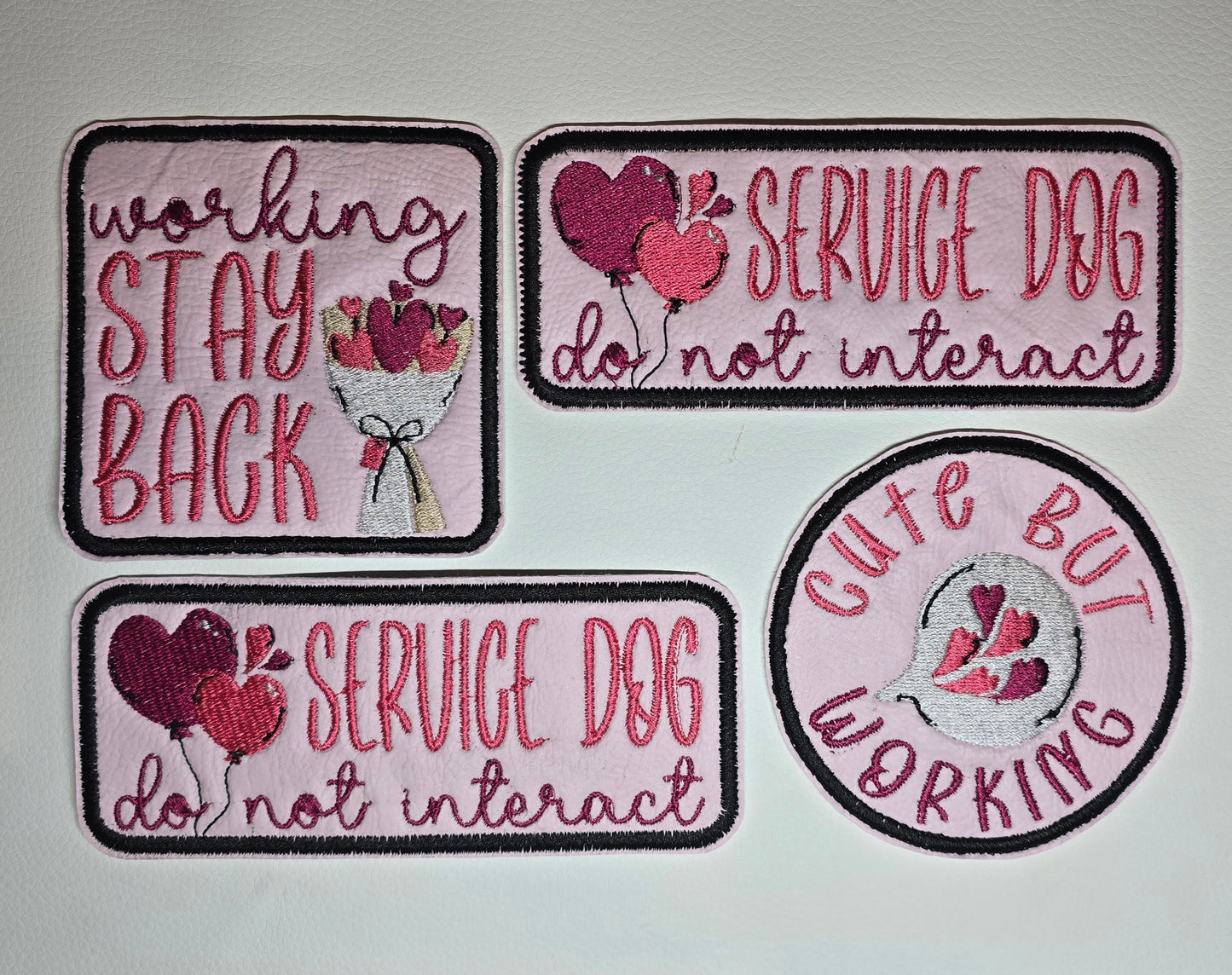 Heart Balloons Valentine's Patch Set